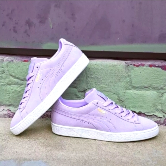 Puma Shoes - Womens Lavender Suede Classic XXI Puma Sneakers